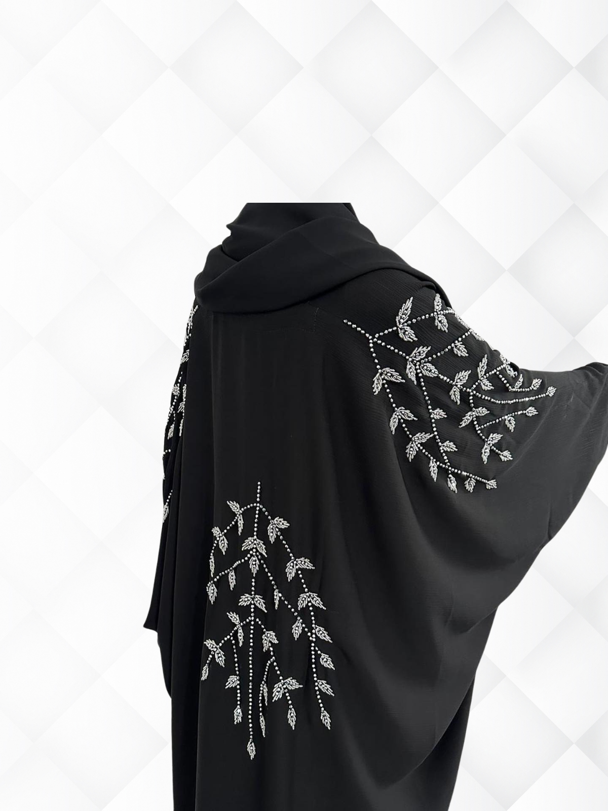 Hayati Butterfly Abaya - Black