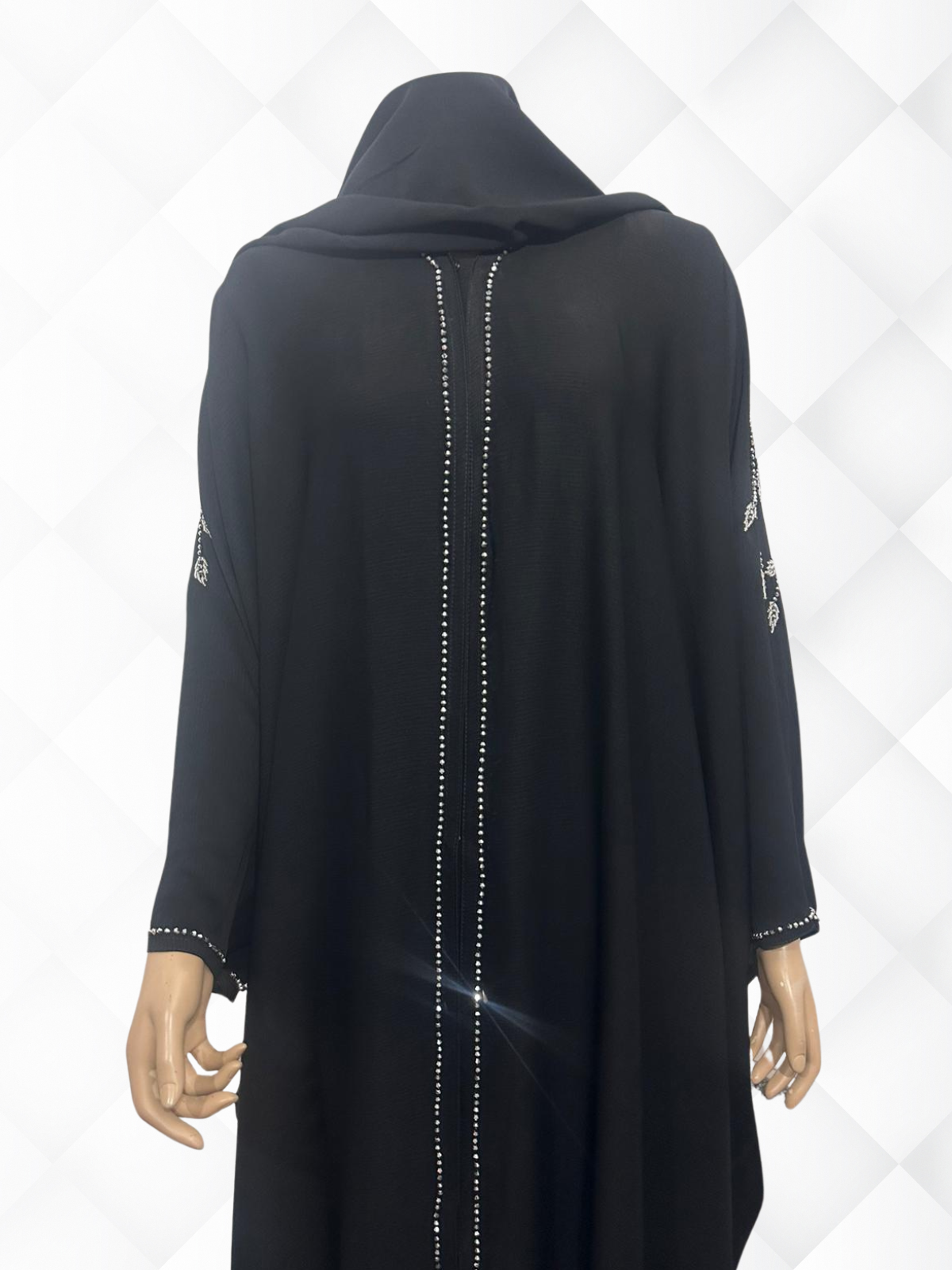 Hayati Butterfly Abaya - Black